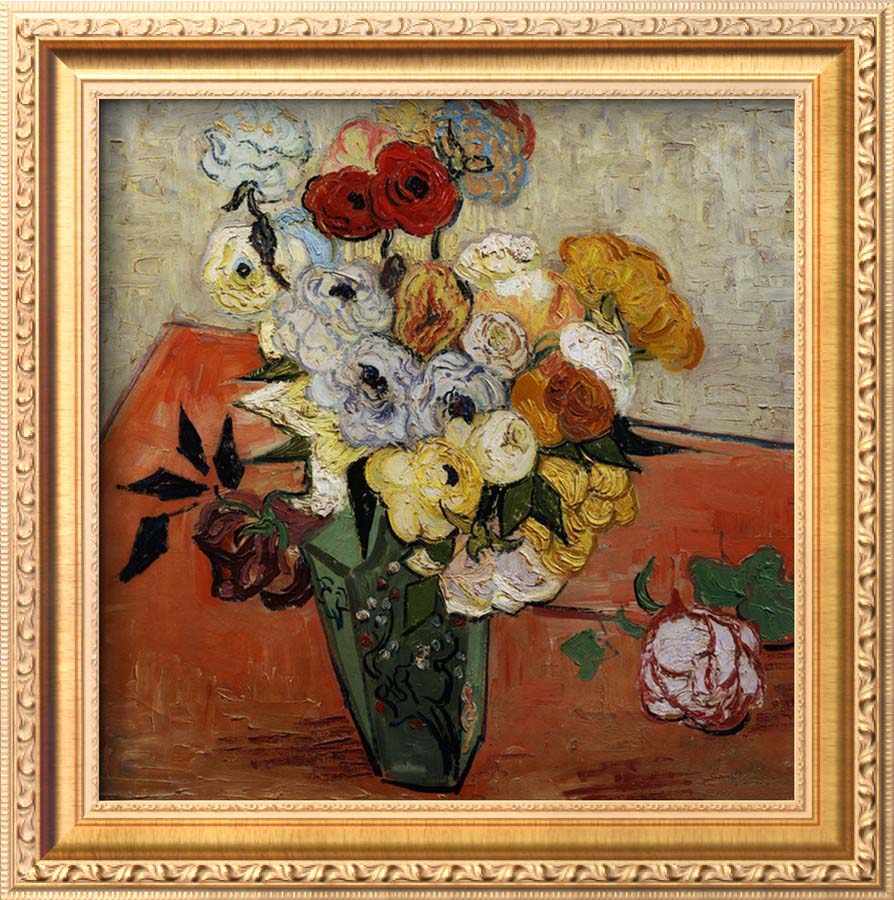 Roses and Anemones - Van Gogh Painting On Canvas